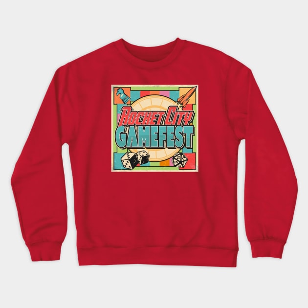 Rocket City Gamefest Crewneck Sweatshirt by Devil Peach Games